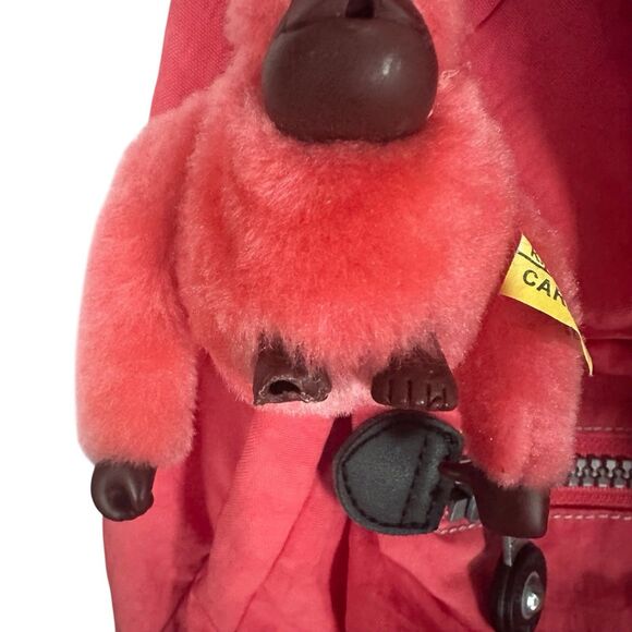 Kipling Keeper Travel Backpack Orange Papaya Ladies Multi Pockets 15 Inch School - Picture 5 of 11